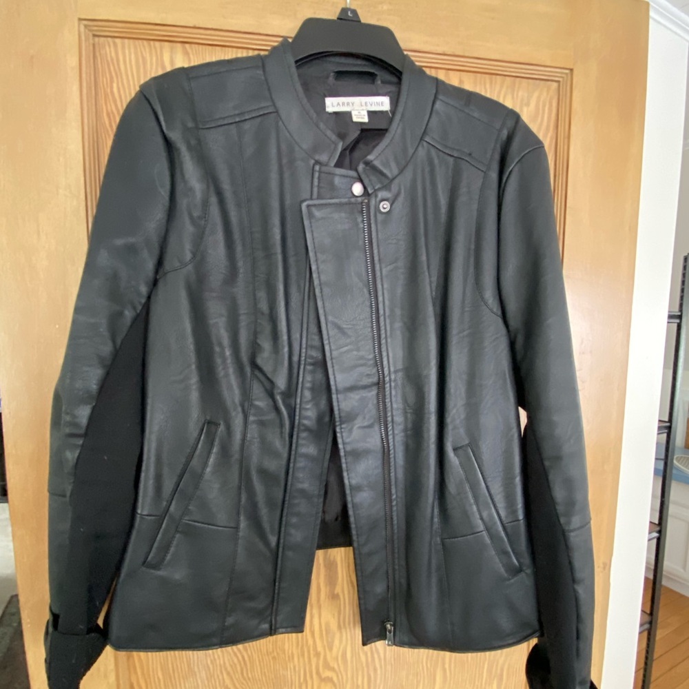 Larry Levine Black Leather Jacket